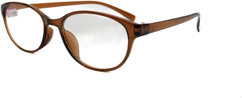 Daiso BLC Reading Glasses - Plus 2.0 - Reduces Blue Light by 40% - Brown - Image 2